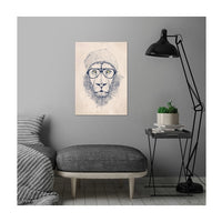 Cool Lion Metal Wall Poster