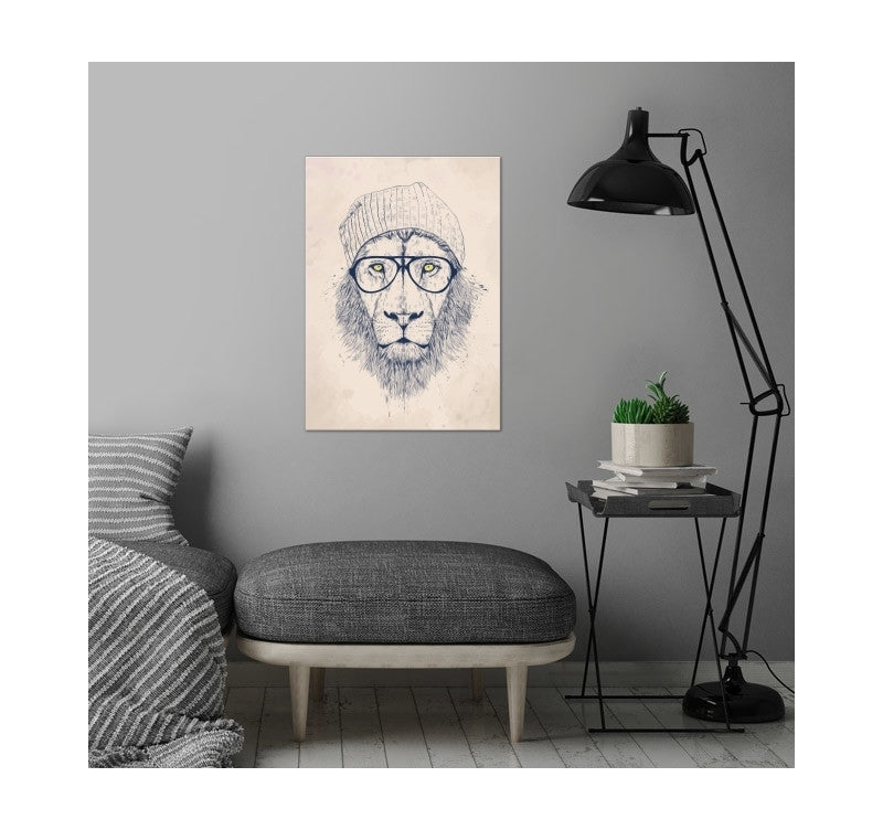 Cool Lion Metal Wall Poster