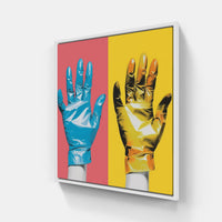 Andy's Colorful Icons-Canvas-artwall-20x20 cm-White-Artwall