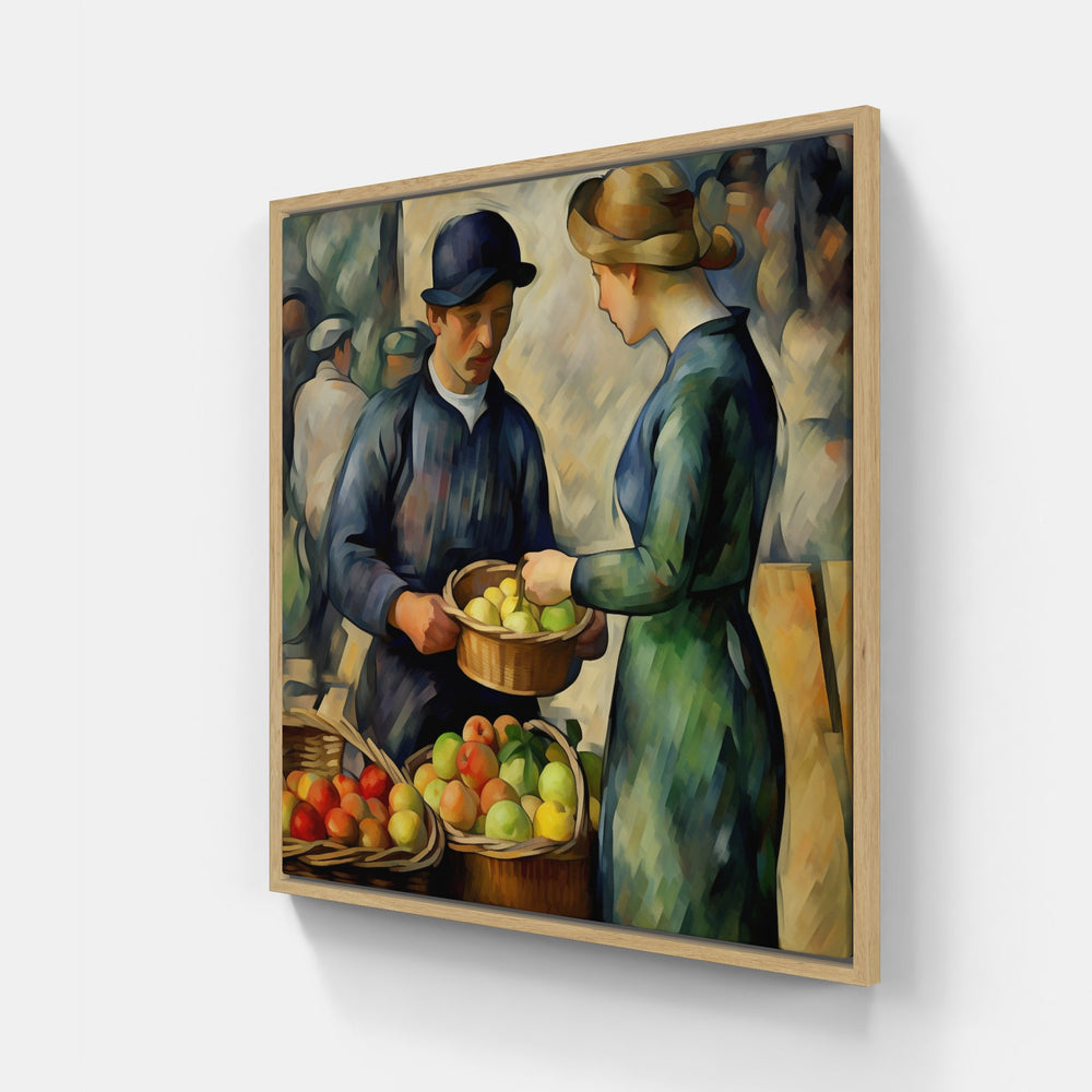 Cezanne's Pictorial Symphony-Canvas-artwall-20x20 cm-Wood-Artwall