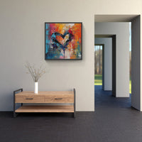 Sweetheart's Tender Embrace-Canvas-artwall-Artwall