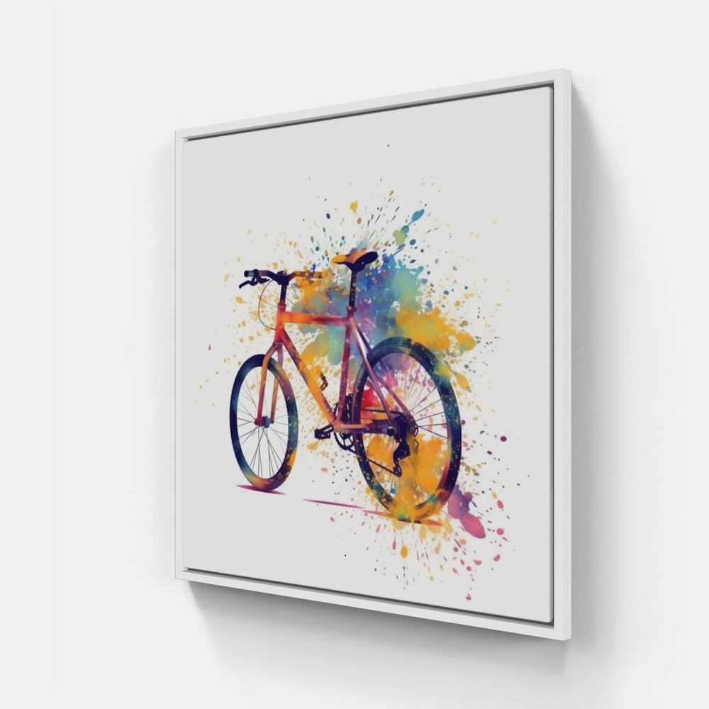 Bicycle Bliss-Canvas-artwall-20x20 cm-White-Artwall