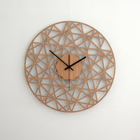 Polygonal Wood Wall Clock