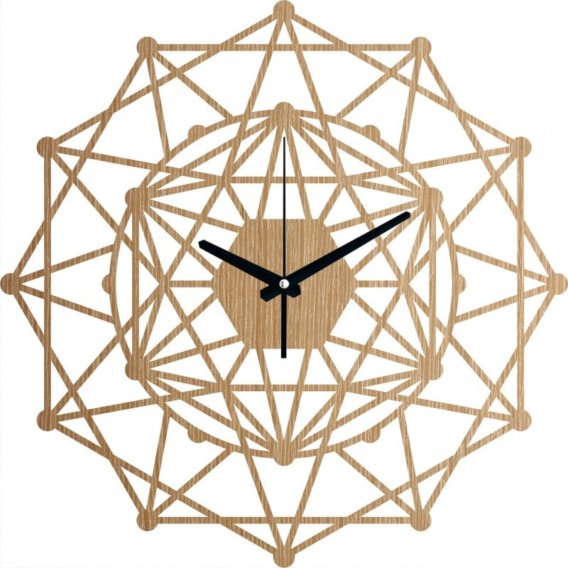 Kaleidoscope Wood Wall Clock