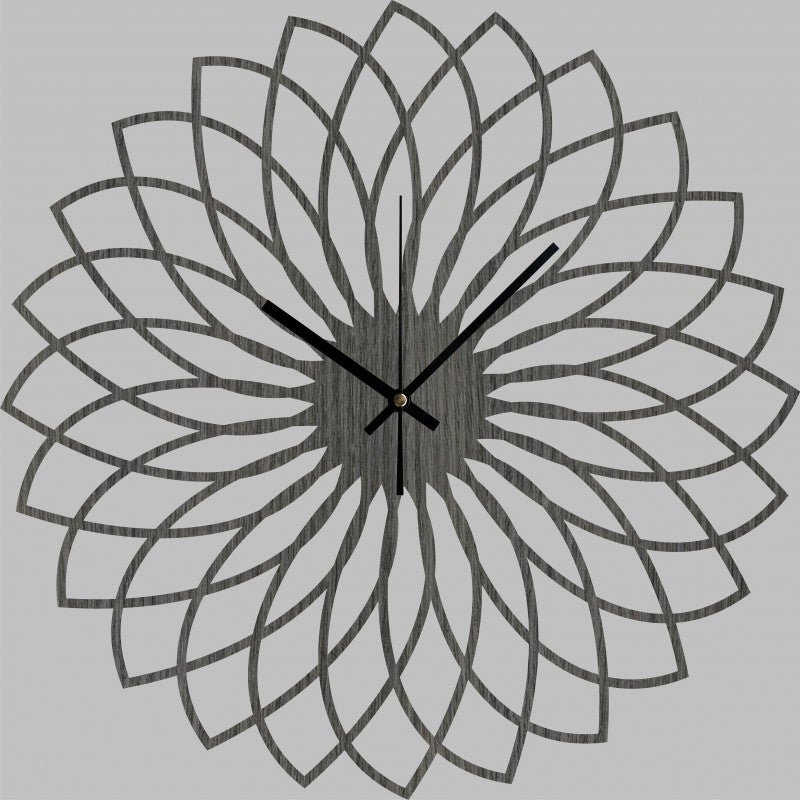 Spirograph Wood Wall Clock