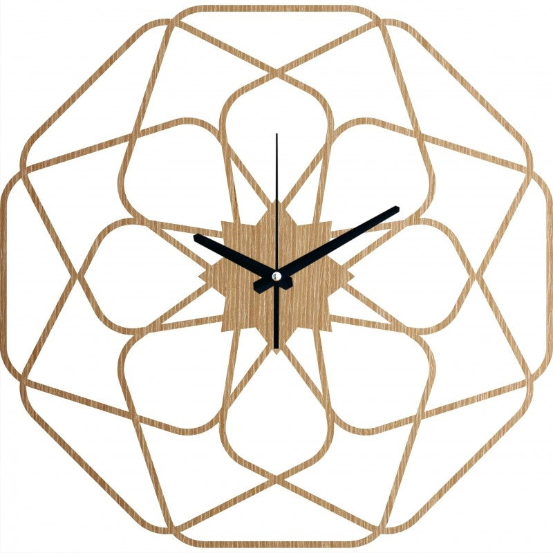 Star Wood Wall Clock
