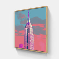 Stellar Skyline: NY-Canvas-artwall-Artwall