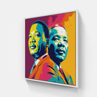 Martin Luther King Pop Power-Canvas-artwall-20x20 cm-White-Artwall