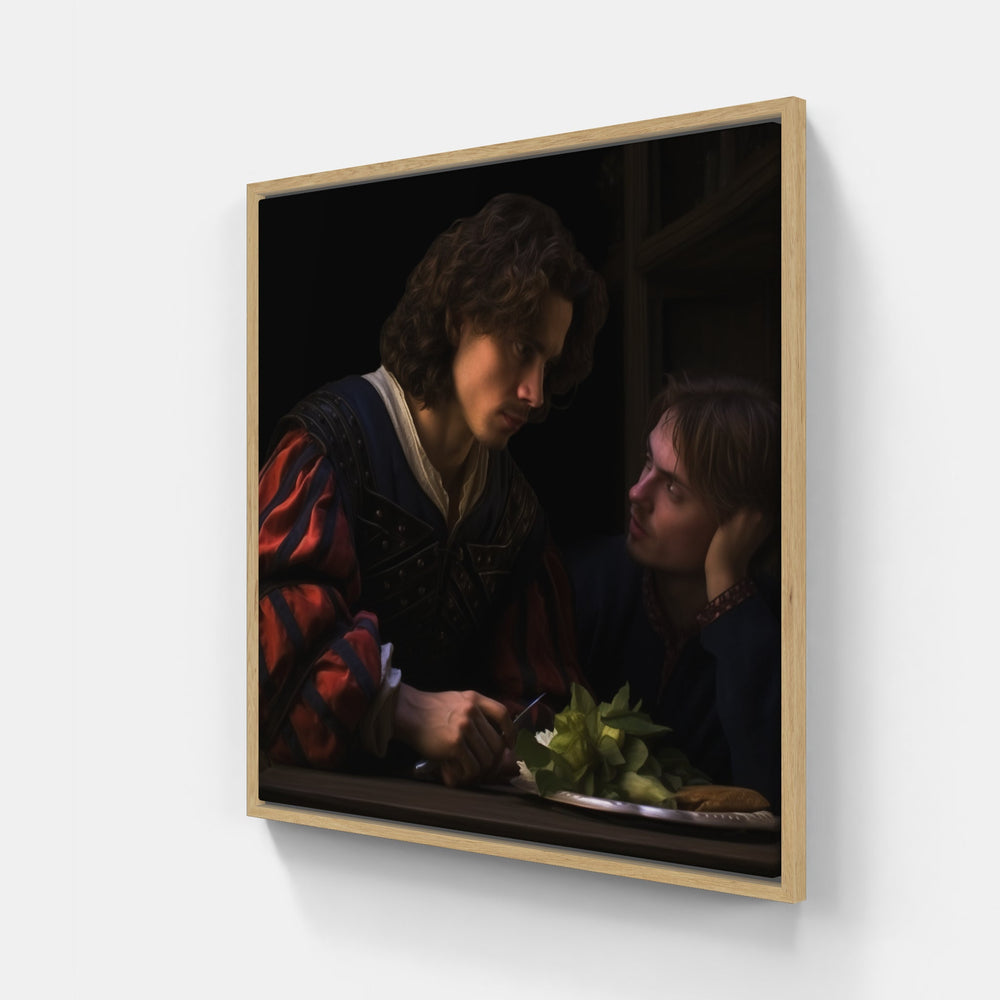 Enigmatic Caravaggio Essence-Canvas-artwall-20x20 cm-Wood-Artwall