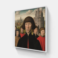 Luminous Van Eyck Beauty-Canvas-artwall-20x20 cm-White-Artwall