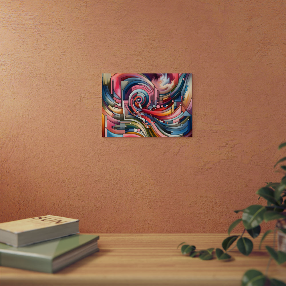 Soleil Rose Fleurs- Tableau aluminium