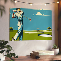 Golf Course Sunrise- Tableau aluminium