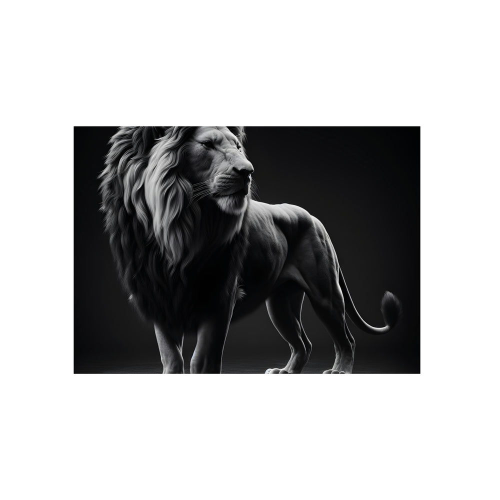 Lion dans la nuit - Tableau aluminium