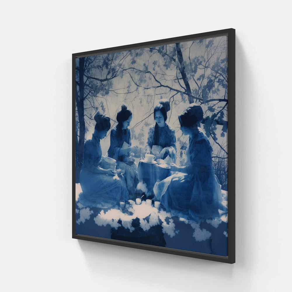 Cyanotype Essence Revealed-Canvas-artwall-20x20 cm-Black-Artwall