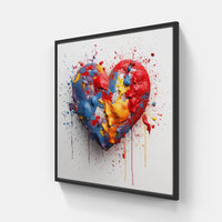 Heartfelt Blissful Devotion-Canvas-artwall-20x20 cm-Black-Artwall