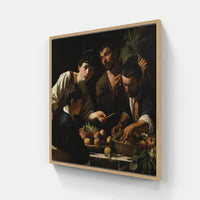 Caravaggio's Enigmatic Vision-Canvas-artwall-20x20 cm-Wood-Artwall