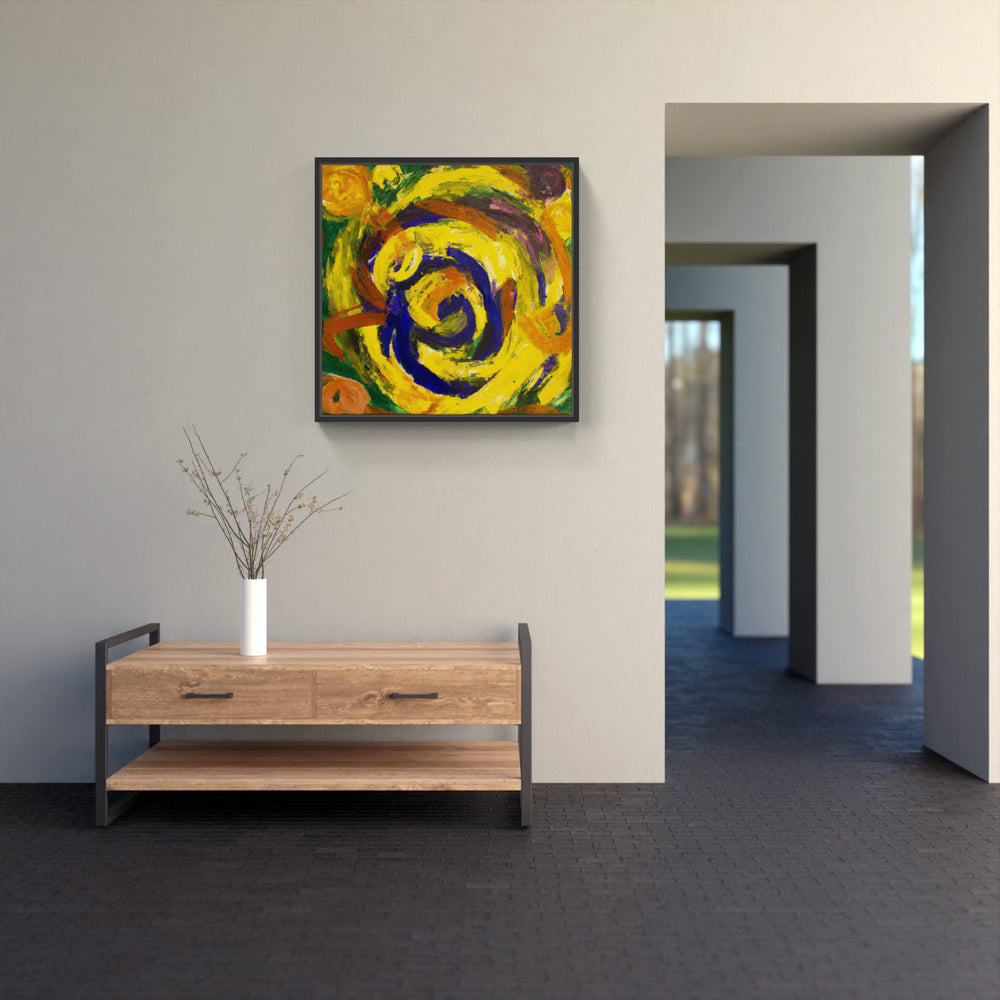 Yellow love shines-Canvas-artwall-Artwall