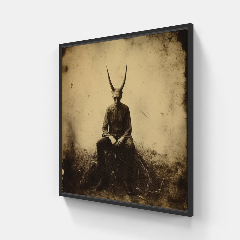 Captivating Daguerreotype Memories-Canvas-artwall-20x20 cm-Black-Artwall