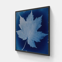 Cyanotype love-Canvas-artwall-20x20 cm-Black-Artwall