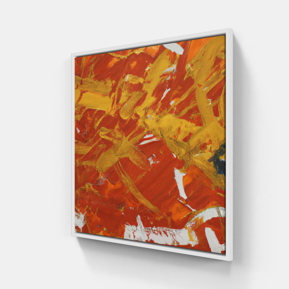 Orange sunrise heat-Canvas-artwall-20x20 cm-White-Artwall