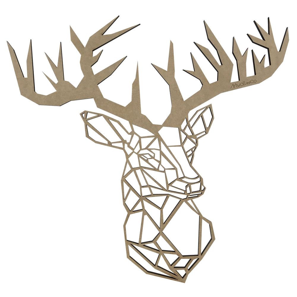 Deer Wood Design Decoration