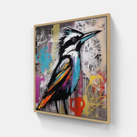 Bird song joy-Canvas-artwall-20x20 cm-Wood-Artwall