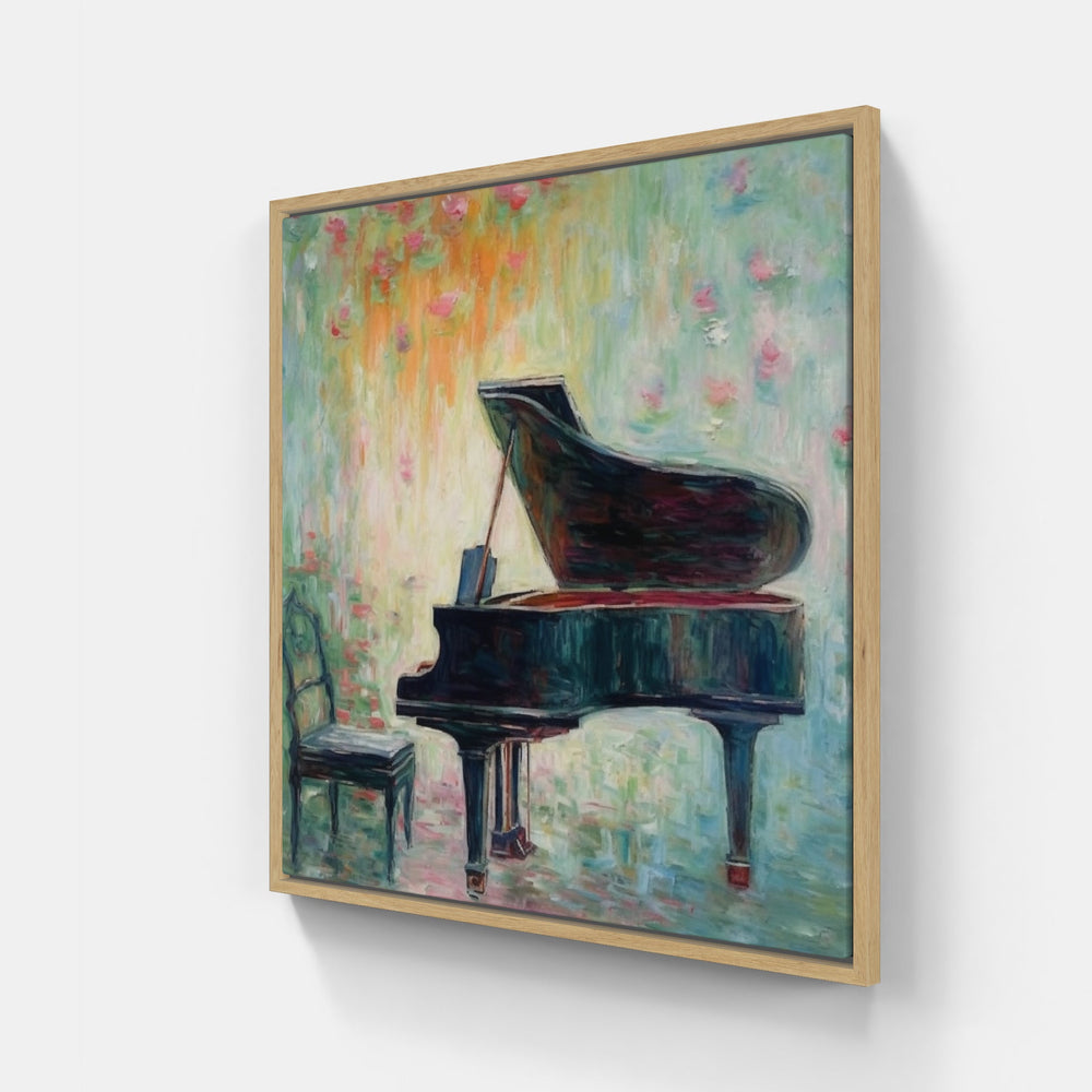 Whimsical Piano Imagery-Canvas-artwall-Artwall