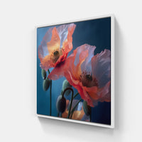 Exquisite Island Blooms-Canvas-artwall-40x40 cm-White-Artwall