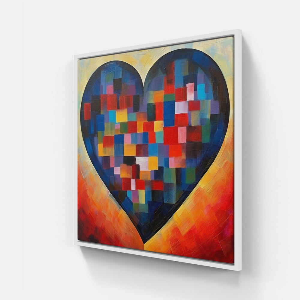 Hearts' Endless Passion-Canvas-artwall-20x20 cm-White-Artwall