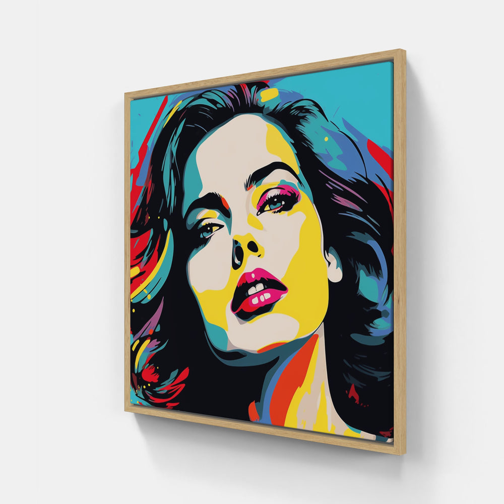 Warhol oh time-Canvas-artwall-20x20 cm-Wood-Artwall