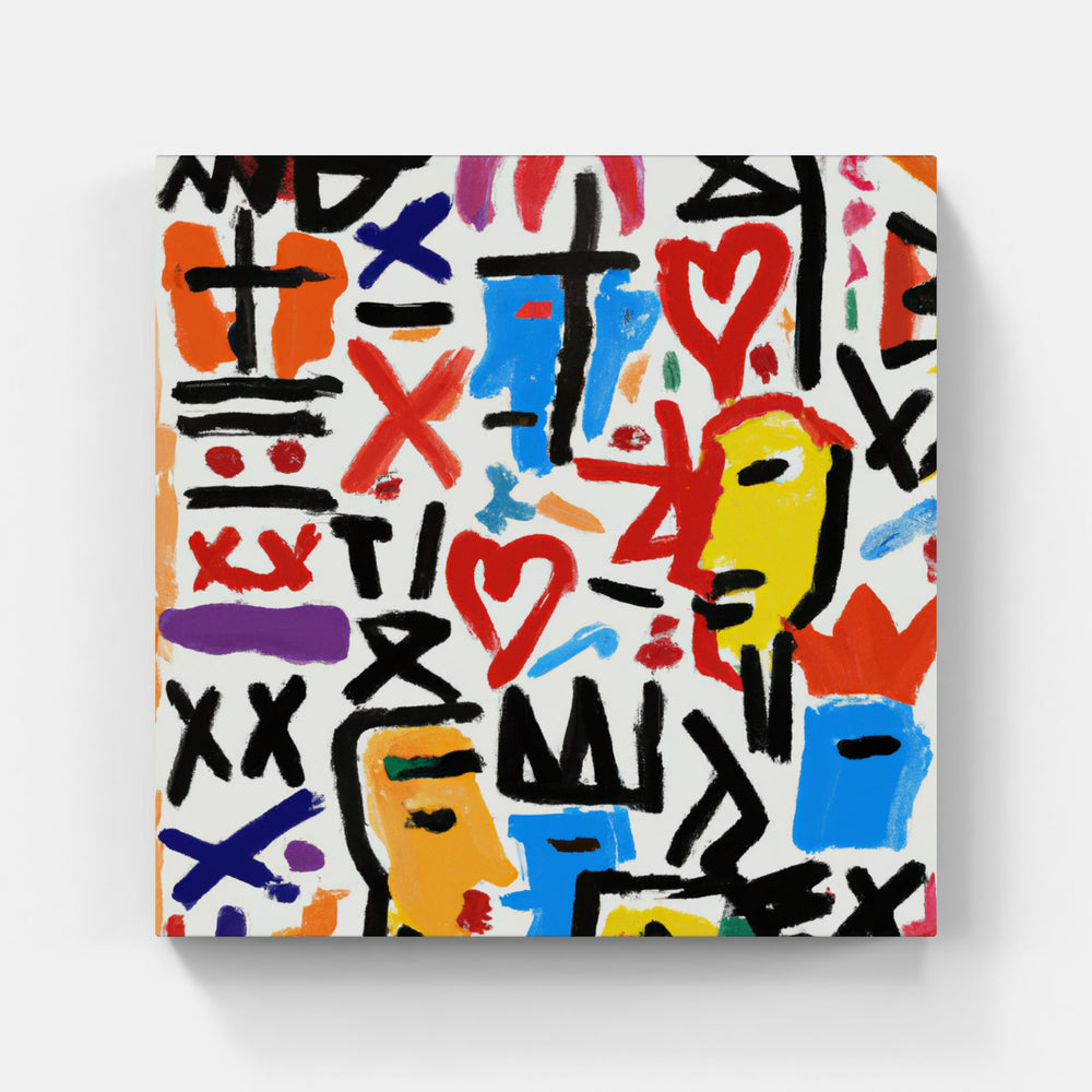 Basquiat sparks joy-Canvas-artwall-Artwall
