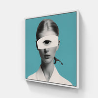 Mystical Collage Reverie-Canvas-artwall-20x20 cm-White-Artwall
