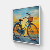 Two-Wheeled Wonder-Canvas-artwall-20x20 cm-White-Artwall