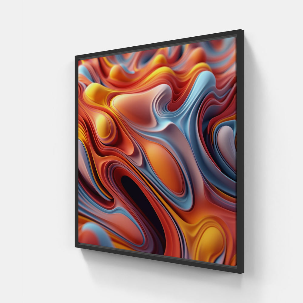 Morphing Geometry-Canvas-artwall-20x20 cm-Black-Artwall