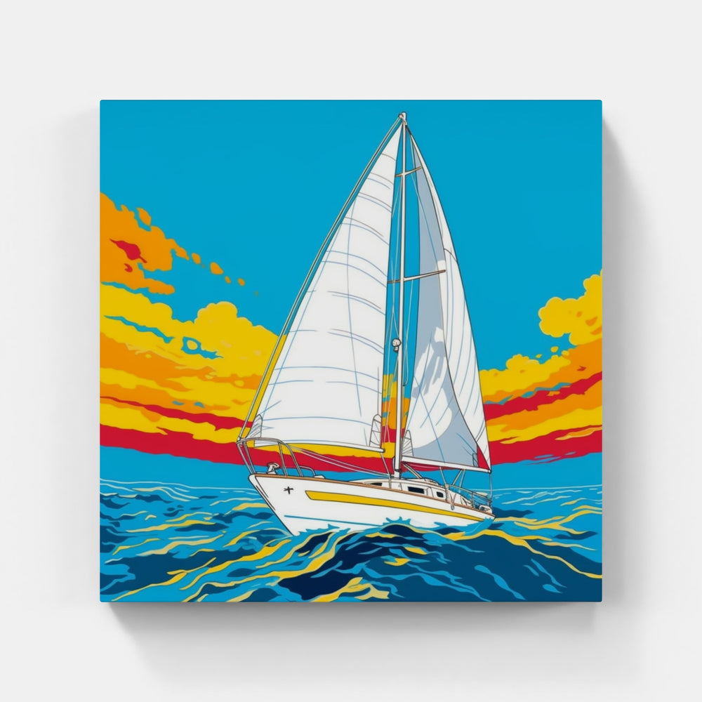 Harbor Serenity Majestic Yacht-Canvas-artwall-Artwall