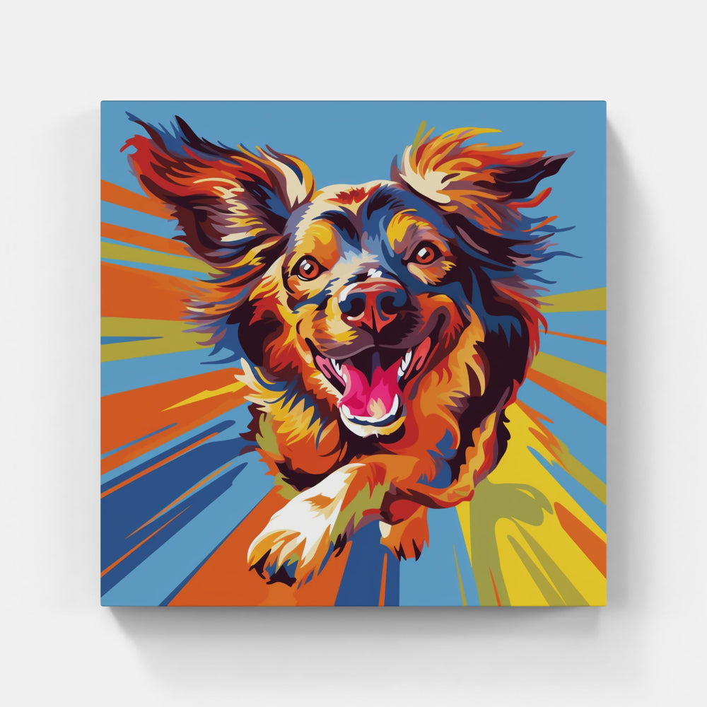 Dog bark roam joy-Canvas-artwall-Artwall