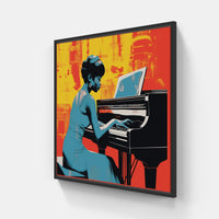 Artistic Piano Symphony-Canvas-artwall-20x20 cm-Black-Artwall