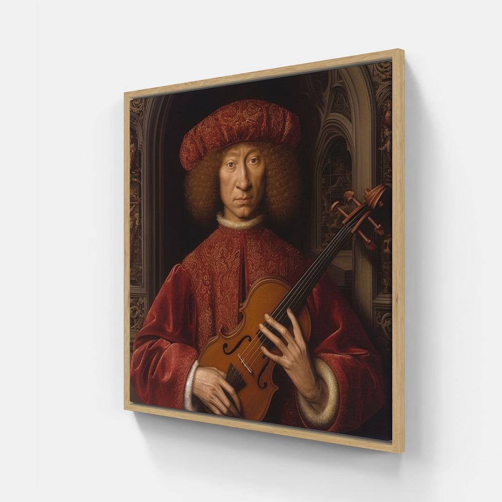 Enigmatic Van Eyck Masterpiece-Canvas-artwall-20x20 cm-Wood-Artwall