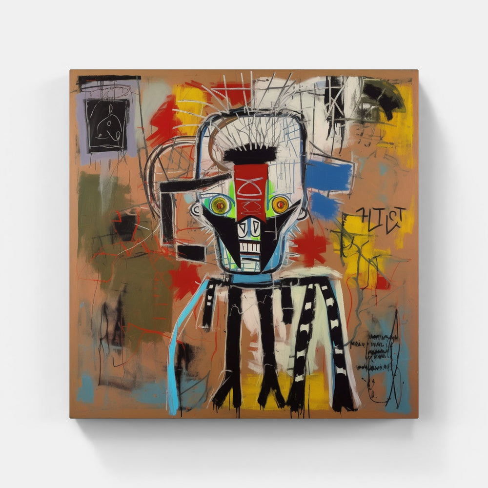 Basquiat's Colorful Universe-Canvas-artwall-Artwall