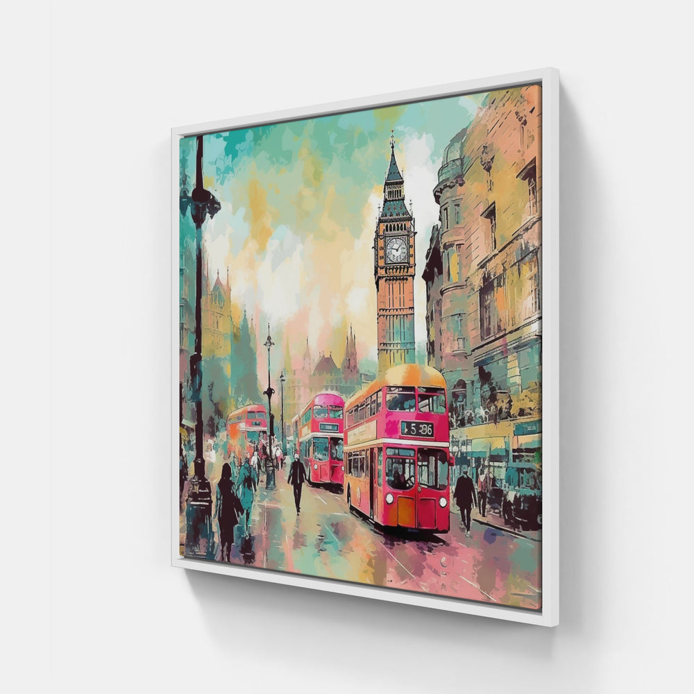 London Whimsical Street Mosaics-Canvas-artwall-20x20 cm-White-Artwall