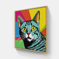 Cat Fuzz Softly-Canvas-artwall-20x20 cm-Wood-Artwall