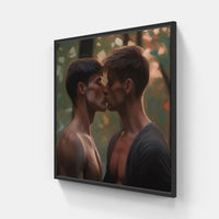 Tender Love Connection Blissful-Canvas-artwall-20x20 cm-Black-Artwall