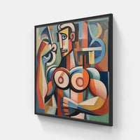 Pablo's Cubist Universe-Canvas-artwall-20x20 cm-Black-Artwall