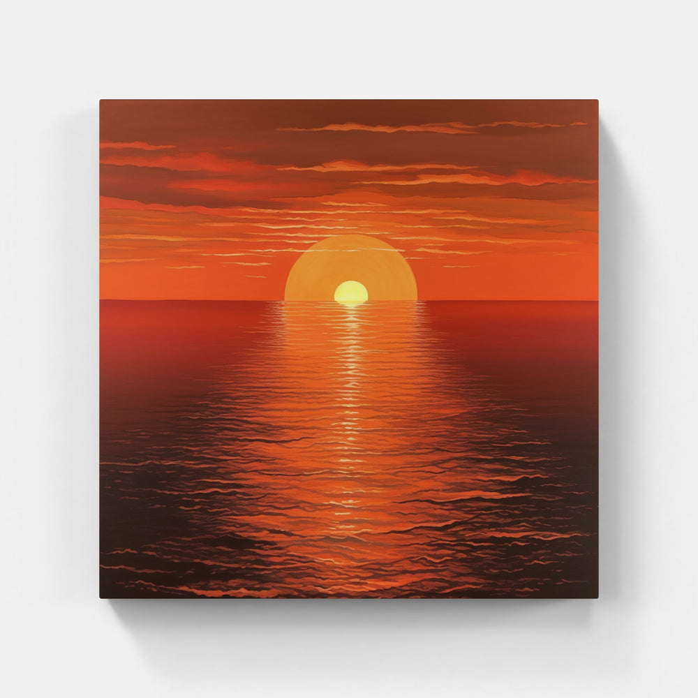 Breathtaking Sunset Majesty-Canvas-artwall-Artwall