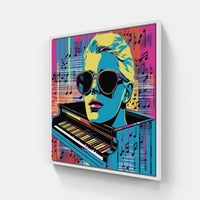 Poetic Piano Masterpiece-Canvas-artwall-20x20 cm-White-Artwall