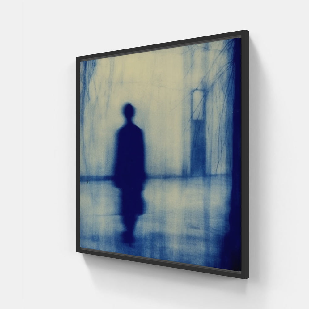Cyanotype Reflections Unveiled-Canvas-artwall-20x20 cm-Black-Artwall