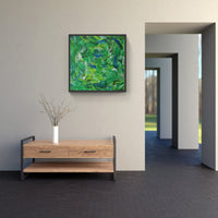 Green promise held-Canvas-artwall-Artwall