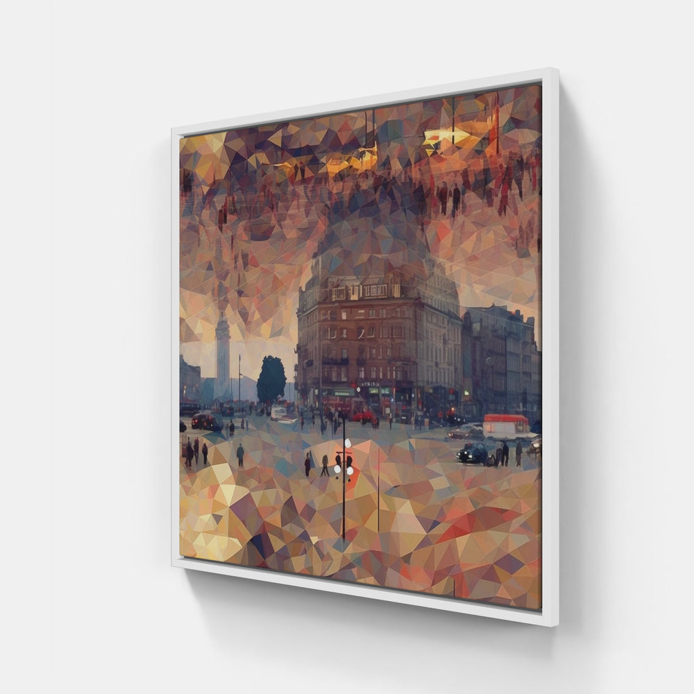 Berlin's vibrant embrace-Canvas-artwall-20x20 cm-White-Artwall