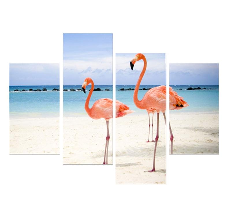 Pink Flamingo Decoration Canvas