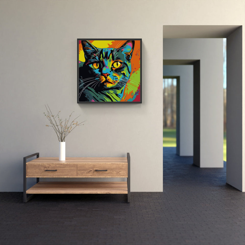 Cat love peace-Canvas-artwall-Artwall